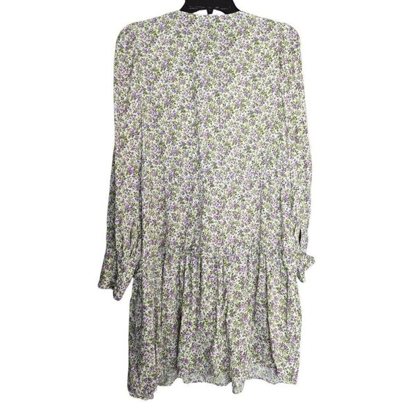 & Other Stories voluminous floral printed midi dress US 6 - Picture 2 of 9